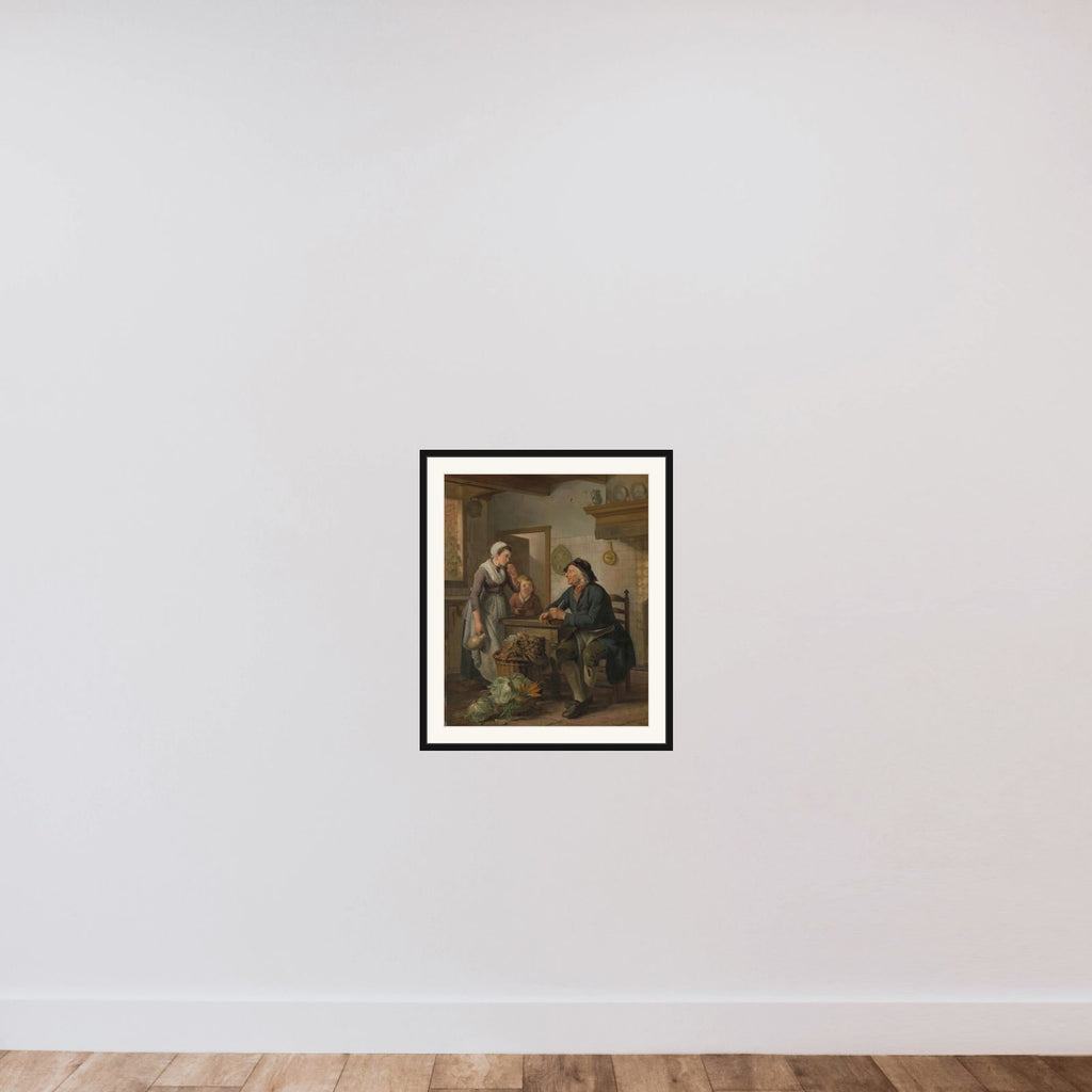 Morning Visit framed — shown to scale