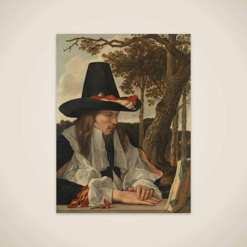 A Man Reading unframed print