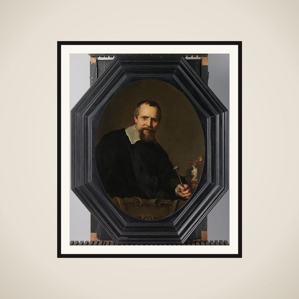 Portrait of Jan Lutma (1584/85-1669), Amsterdam Silversmith framed