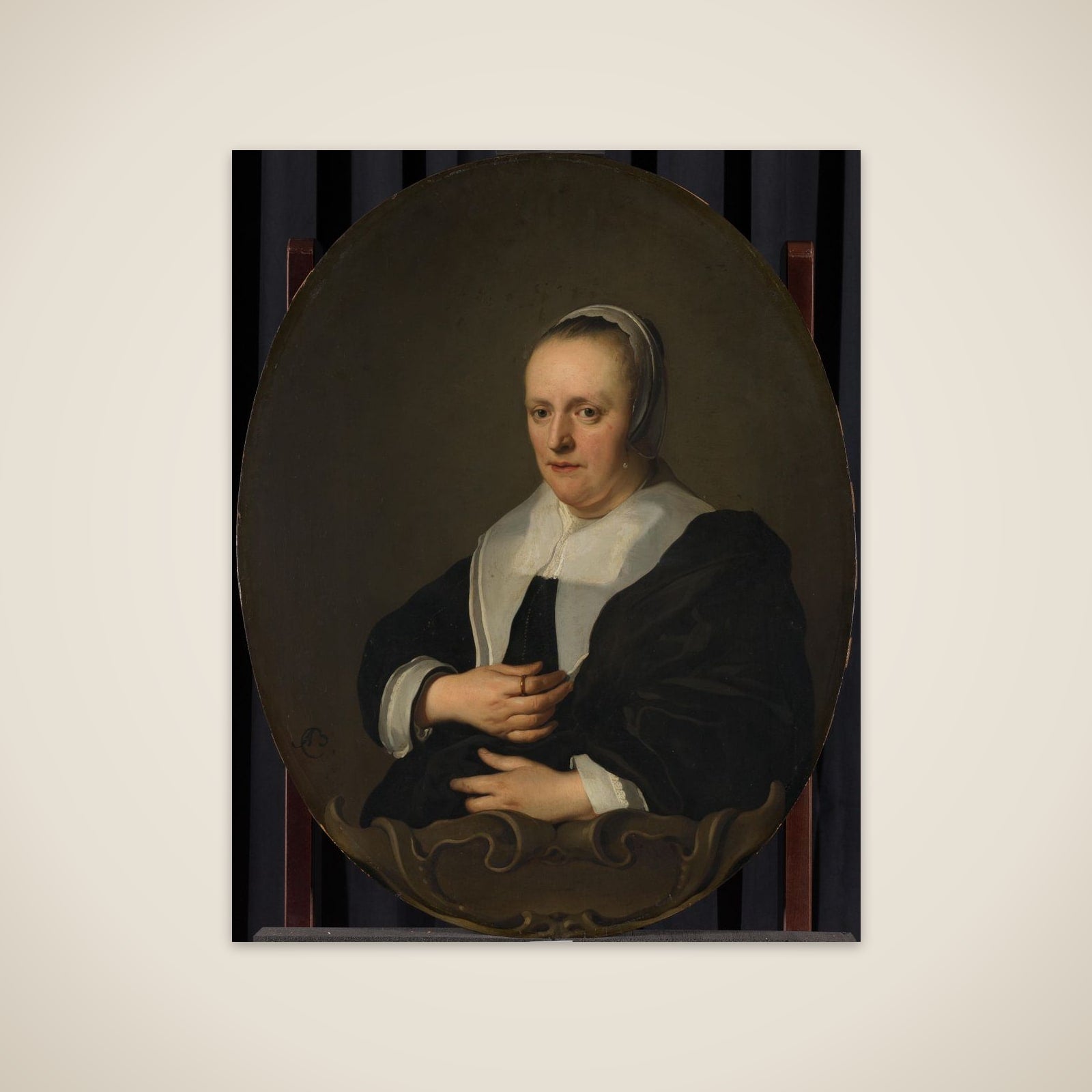 Portrait of Sara de Bie, Jan Lutma's second Wife unframed print