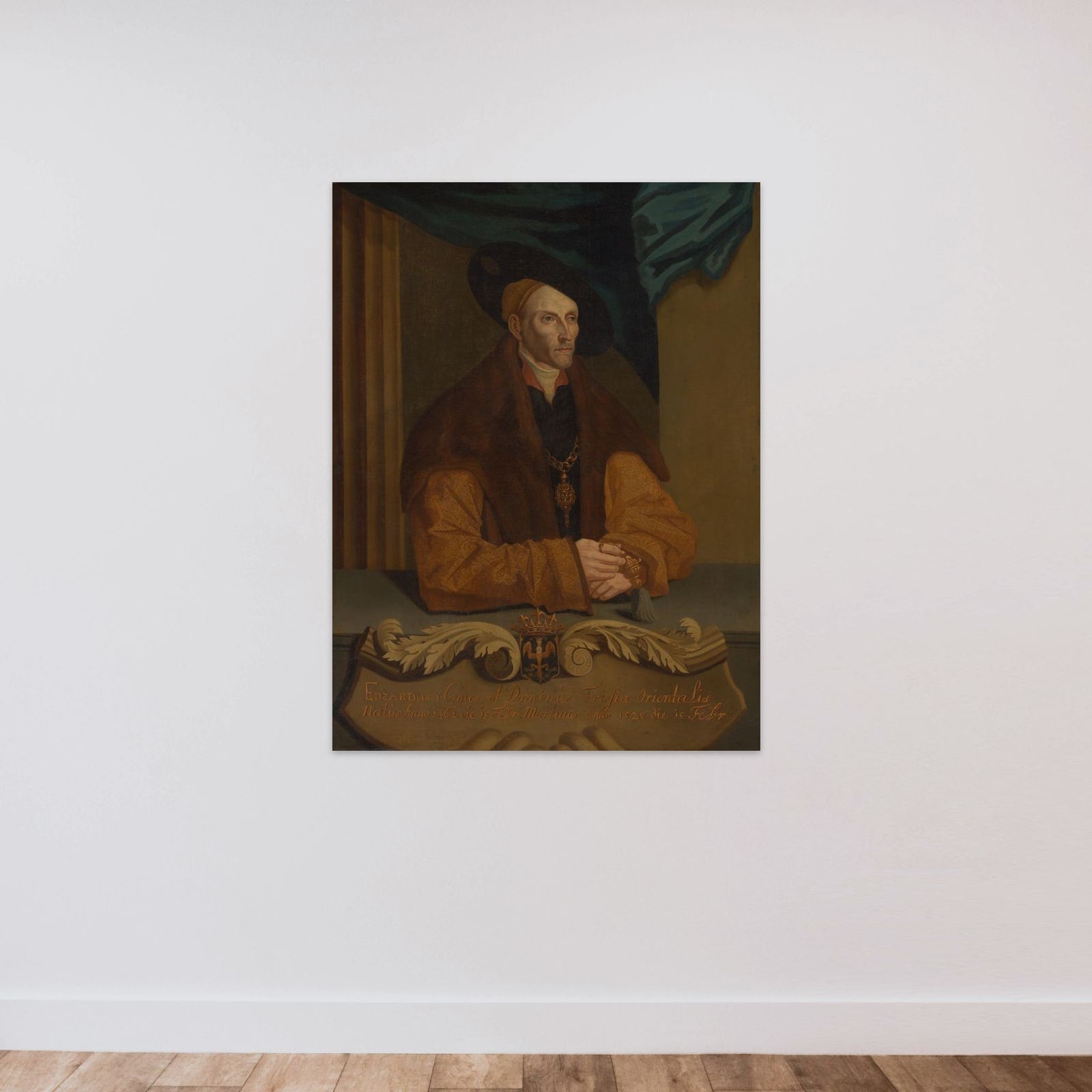 Edzard I (1462-1528), Count of East Friesland unframed — shown to scale