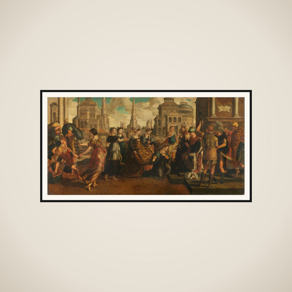 Solomon and the Queen of Sheba framed