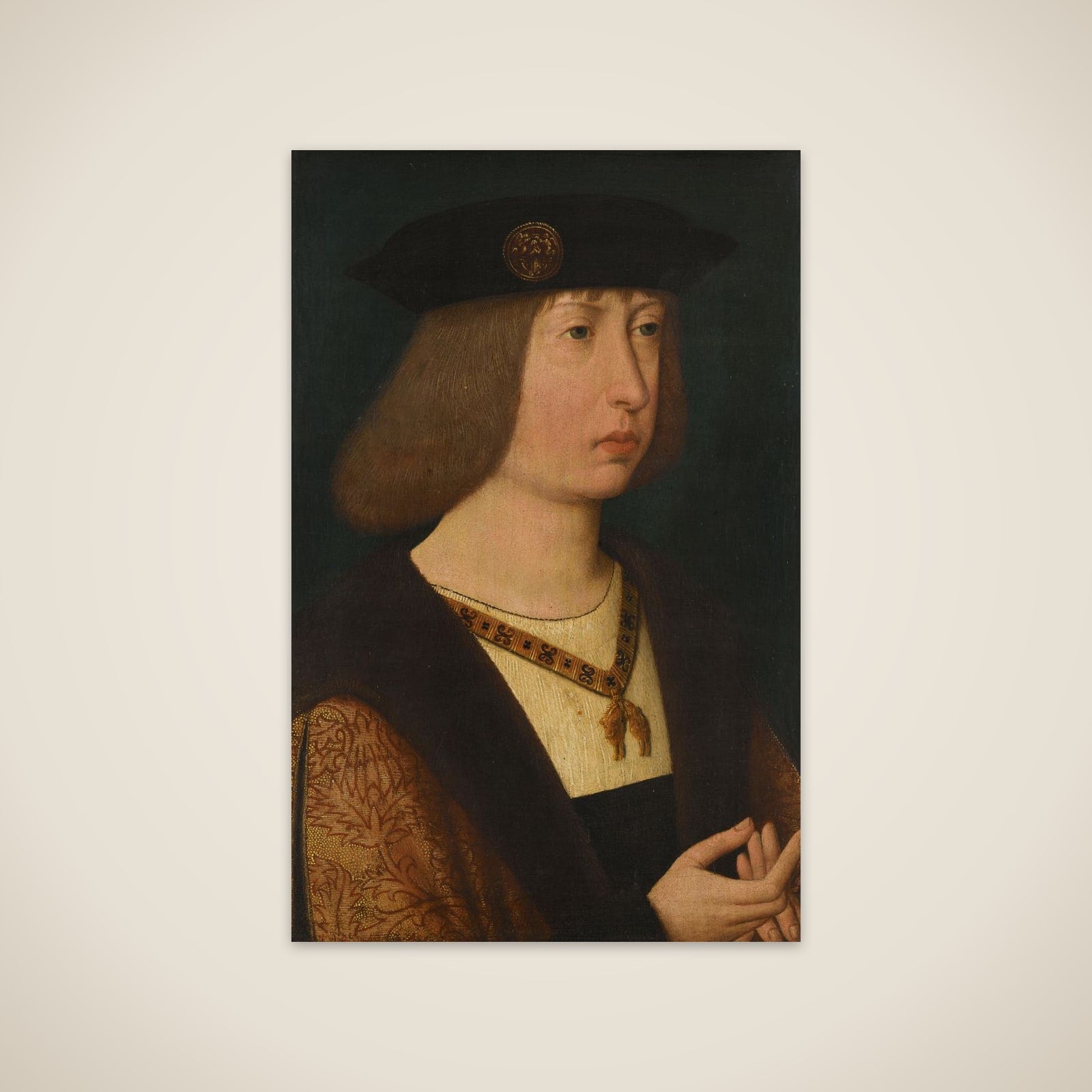 Portrait of Philip the Fair, Duke of Burgundy unframed print