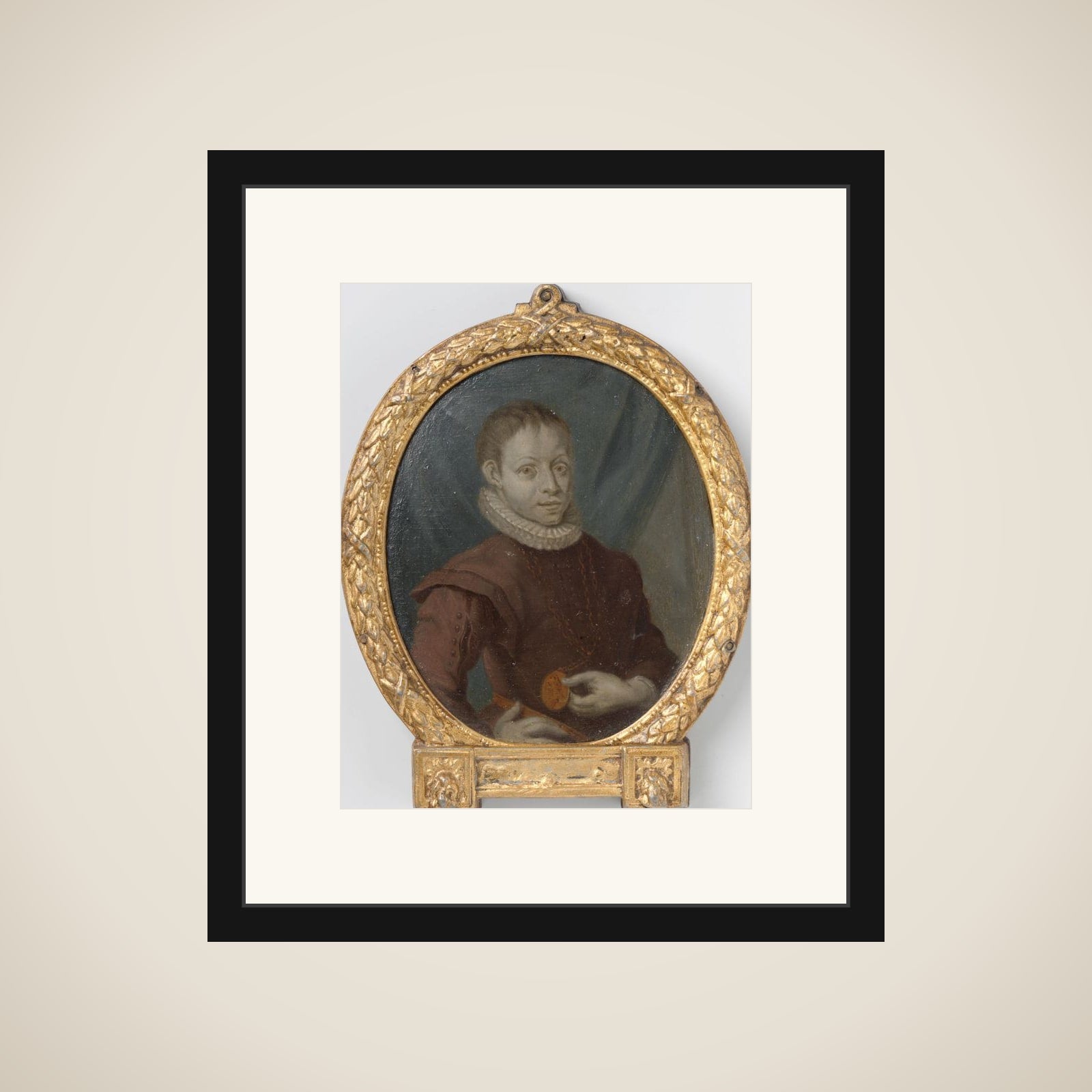 Hugo de Groot op jonge leeftijd framed