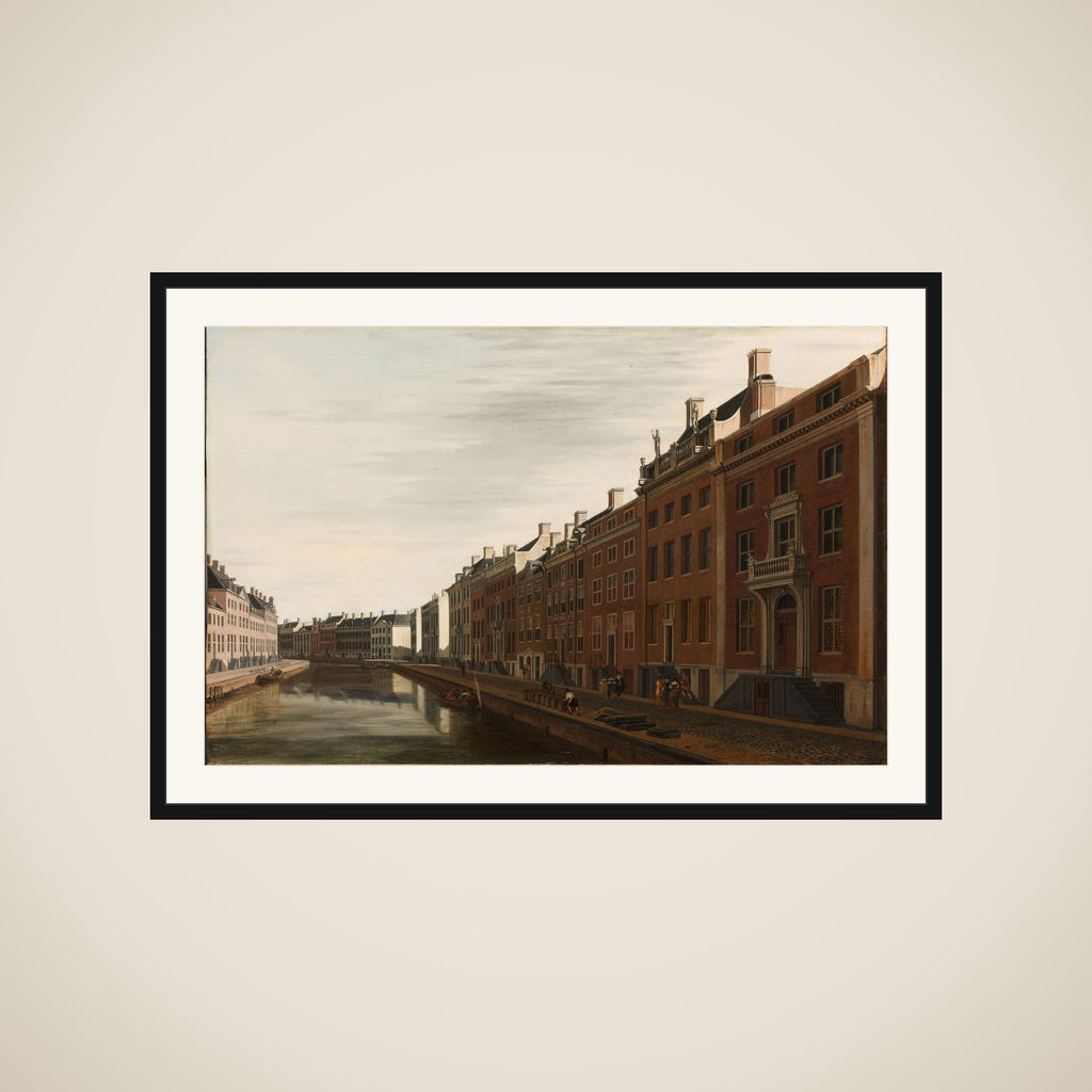 The Bend in the Herengracht near the Nieuwe Spiegelstraat, Amsterdam framed