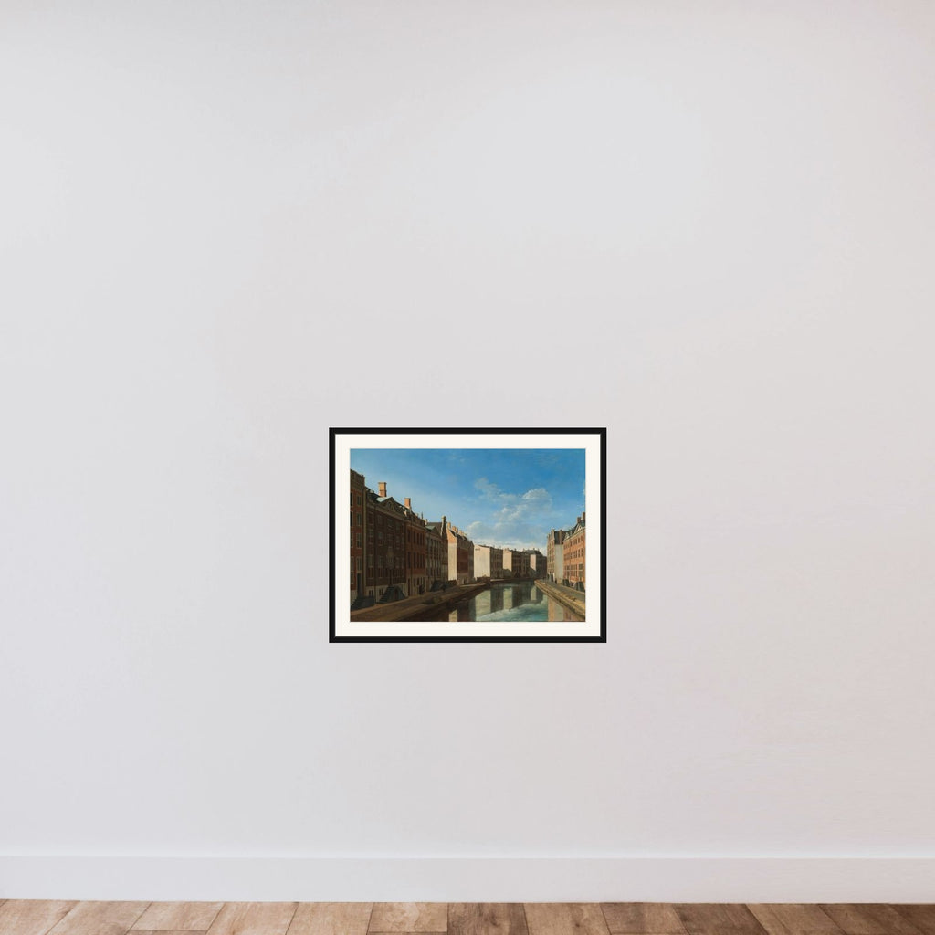 View of the Golden Bend in the Herengracht framed — shown to scale