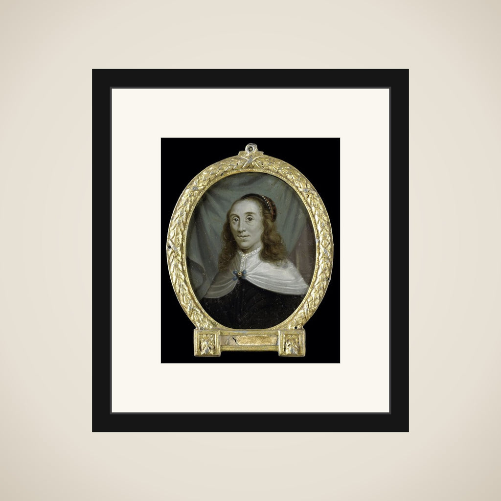 Portrait of Sibylle van Griethuysen, Poet in Groningen framed