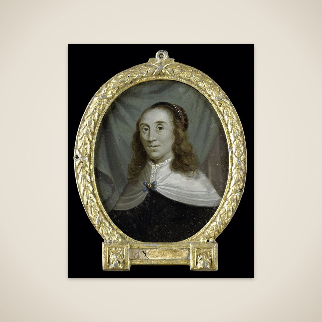 Portrait of Sibylle van Griethuysen, Poet in Groningen unframed print