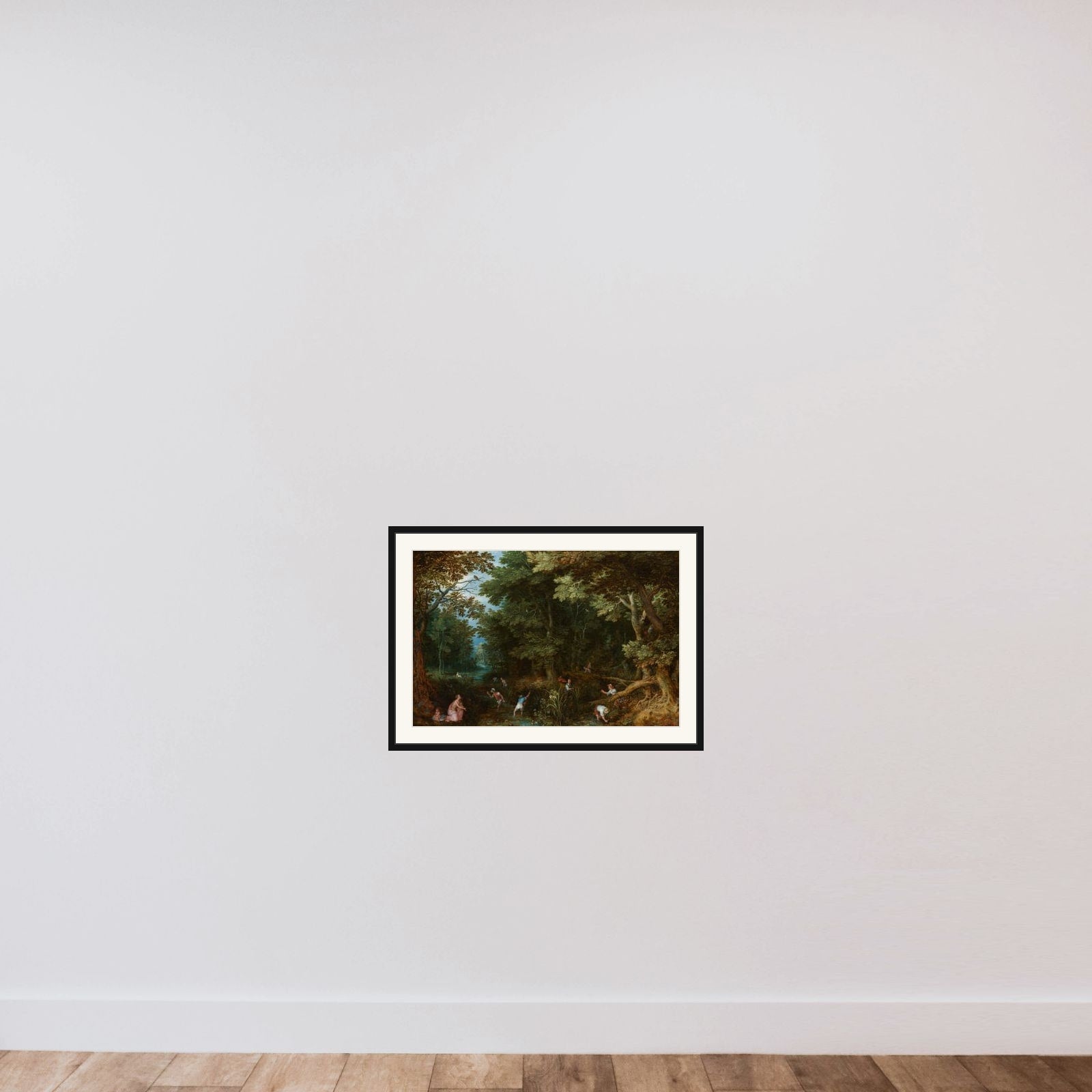 Latona and the Lycian Peasants framed — shown to scale