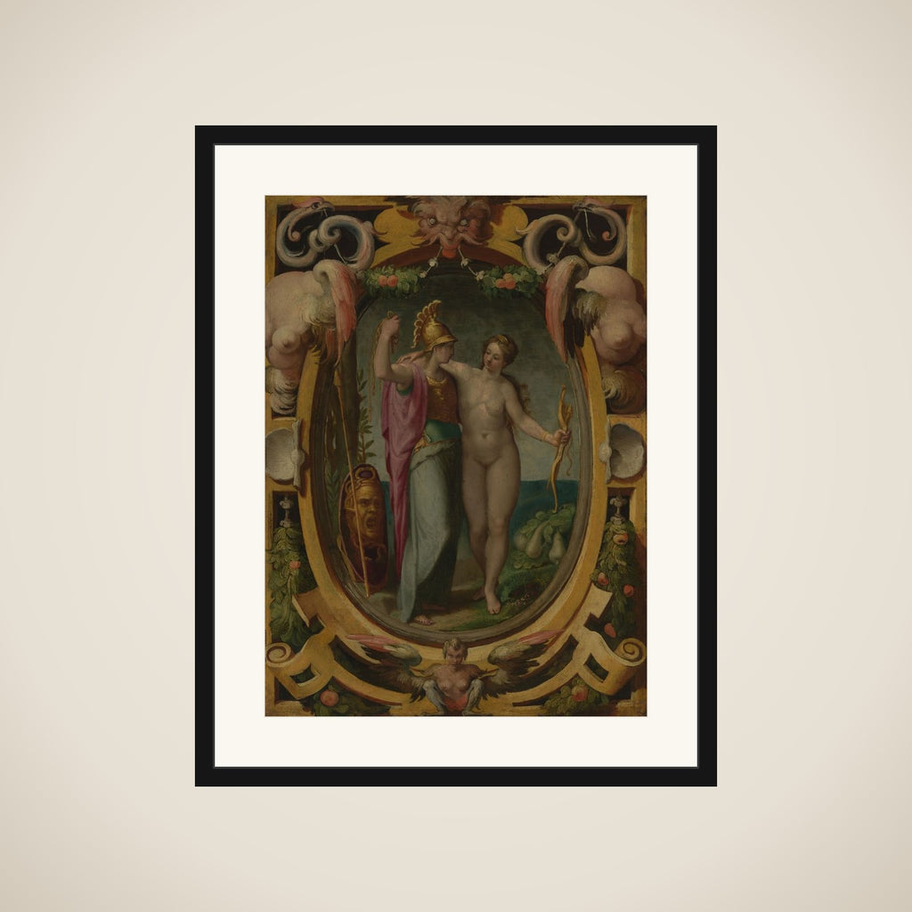 Venus and Minerva framed