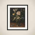 Still Life with Flowers in a Glass framed