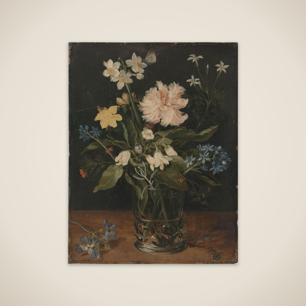 Still Life with Flowers in a Glass unframed print