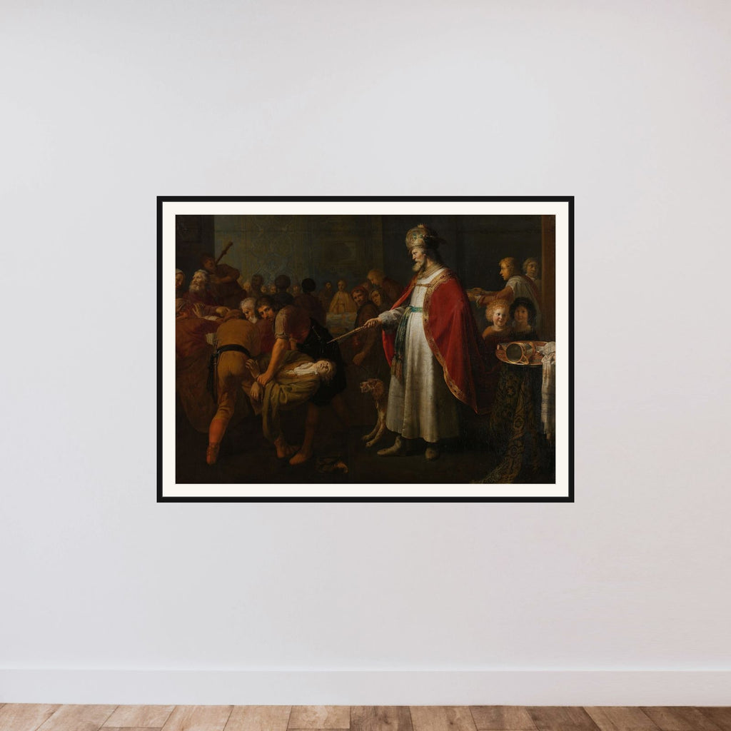 The Parable of the Unworthy Wedding Guest framed — shown to scale