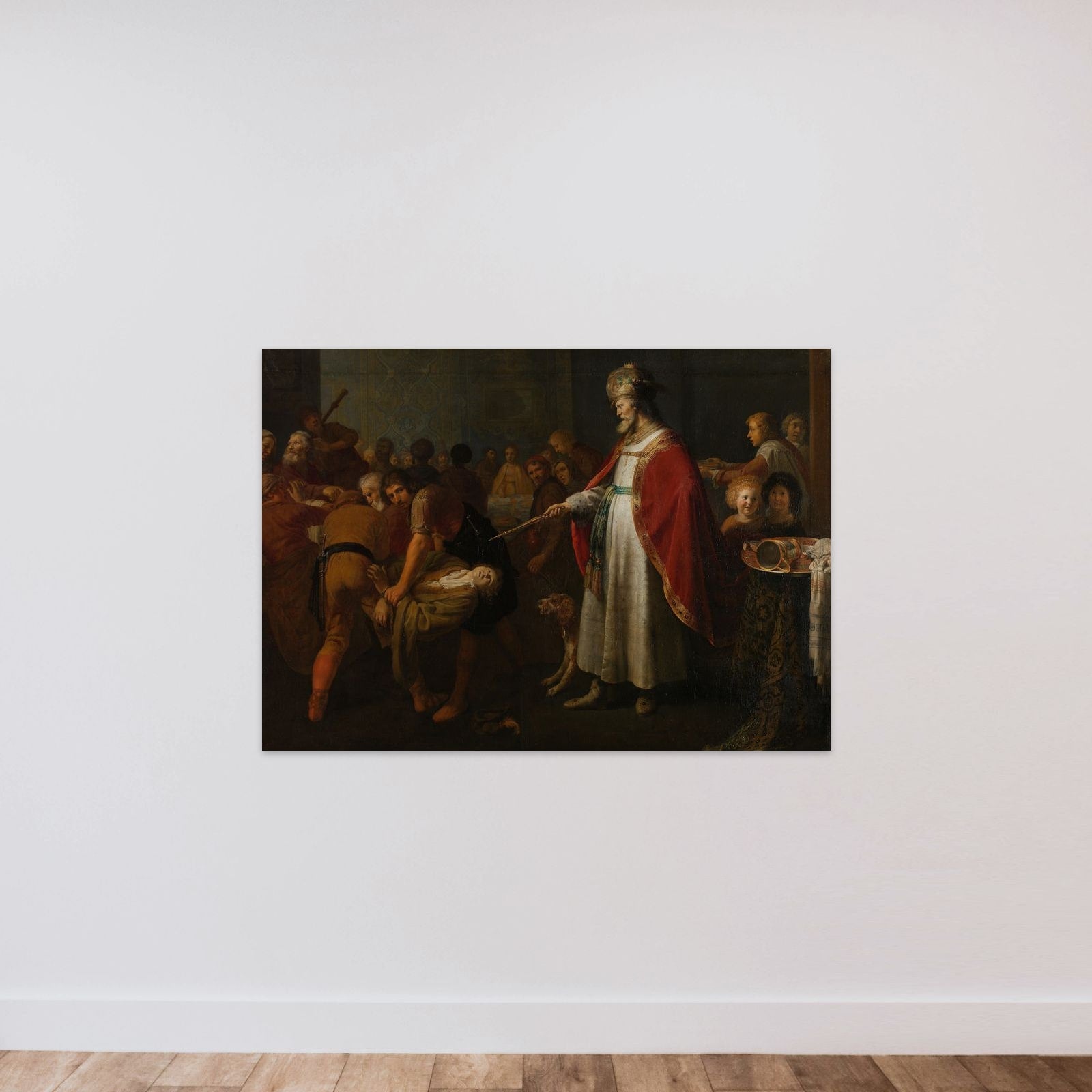 The Parable of the Unworthy Wedding Guest unframed — shown to scale
