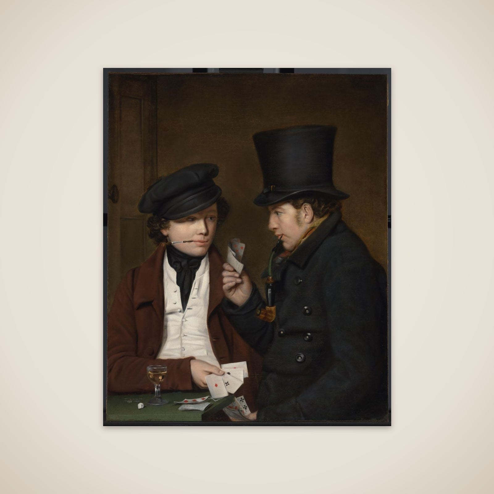 Two Card Players unframed print