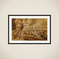 Cadmus, Guided by Minerva, Observes the Spartoi Fighting framed