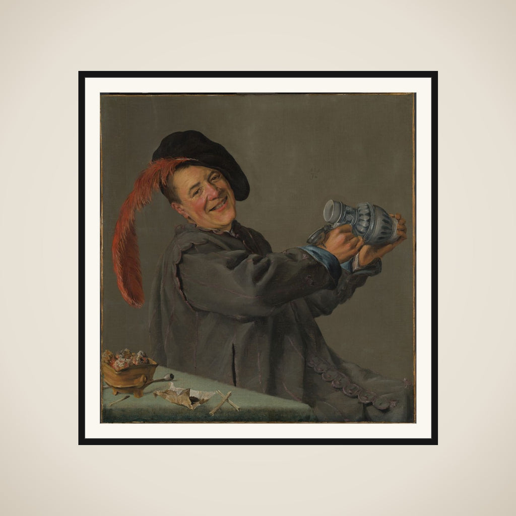 A Fool Holding a Jug, known as ‘The Jolly Drinker’ framed