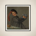 A Fool Holding a Jug, known as ‘The Jolly Drinker’ framed