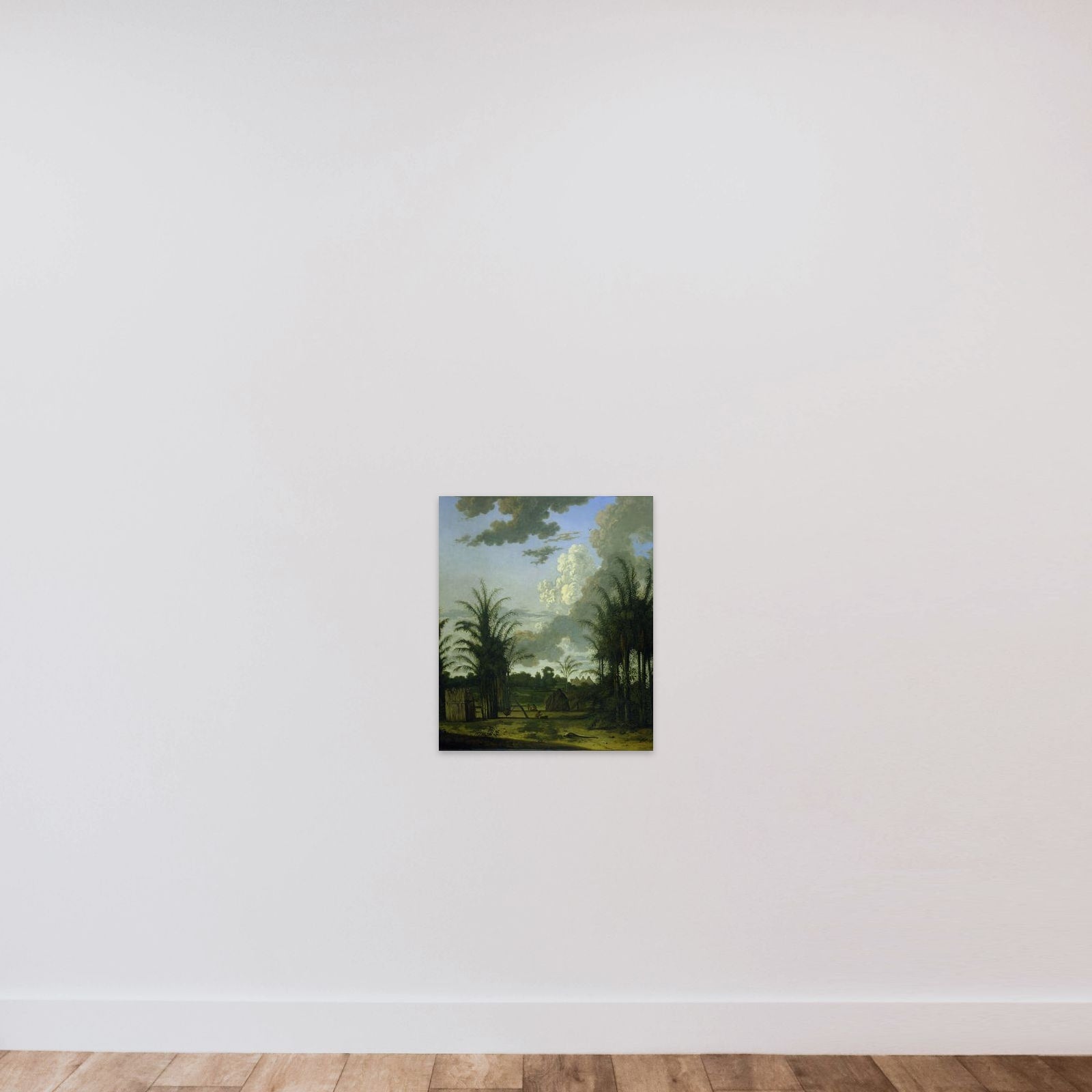 Plantation in Suriname unframed — shown to scale