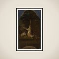 Still Life with Dead Hare and Partridges framed