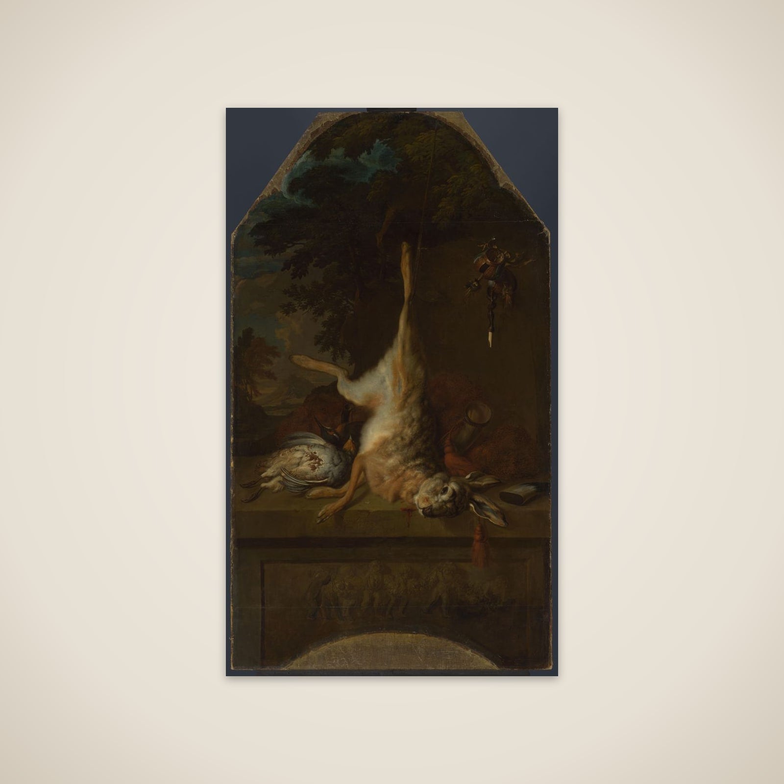 Still Life with Dead Hare and Partridges unframed print