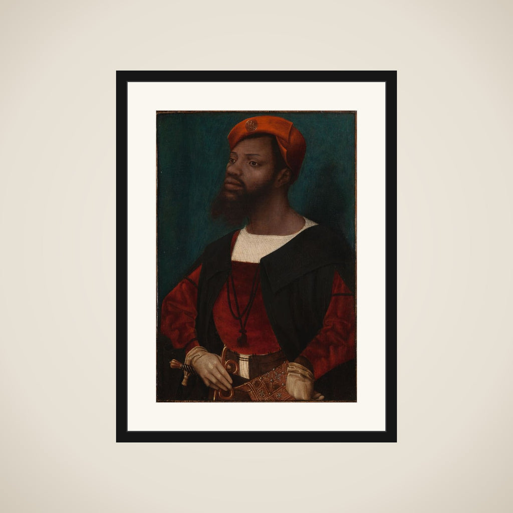 Portrait of an African Man (Christophle le More?) framed