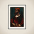 Portrait of an African Man (Christophle le More?) framed
