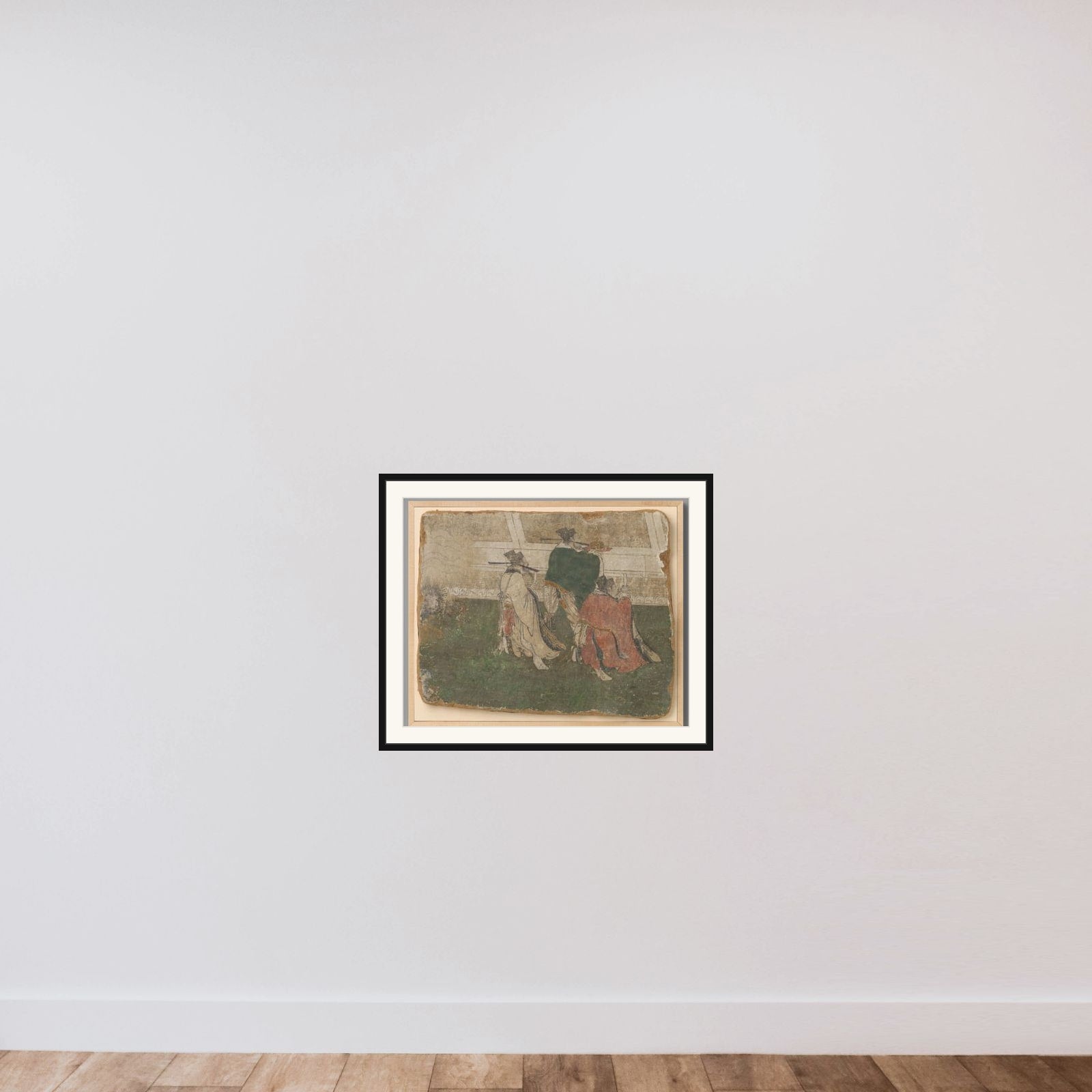 Fragment of a Mural framed — shown to scale