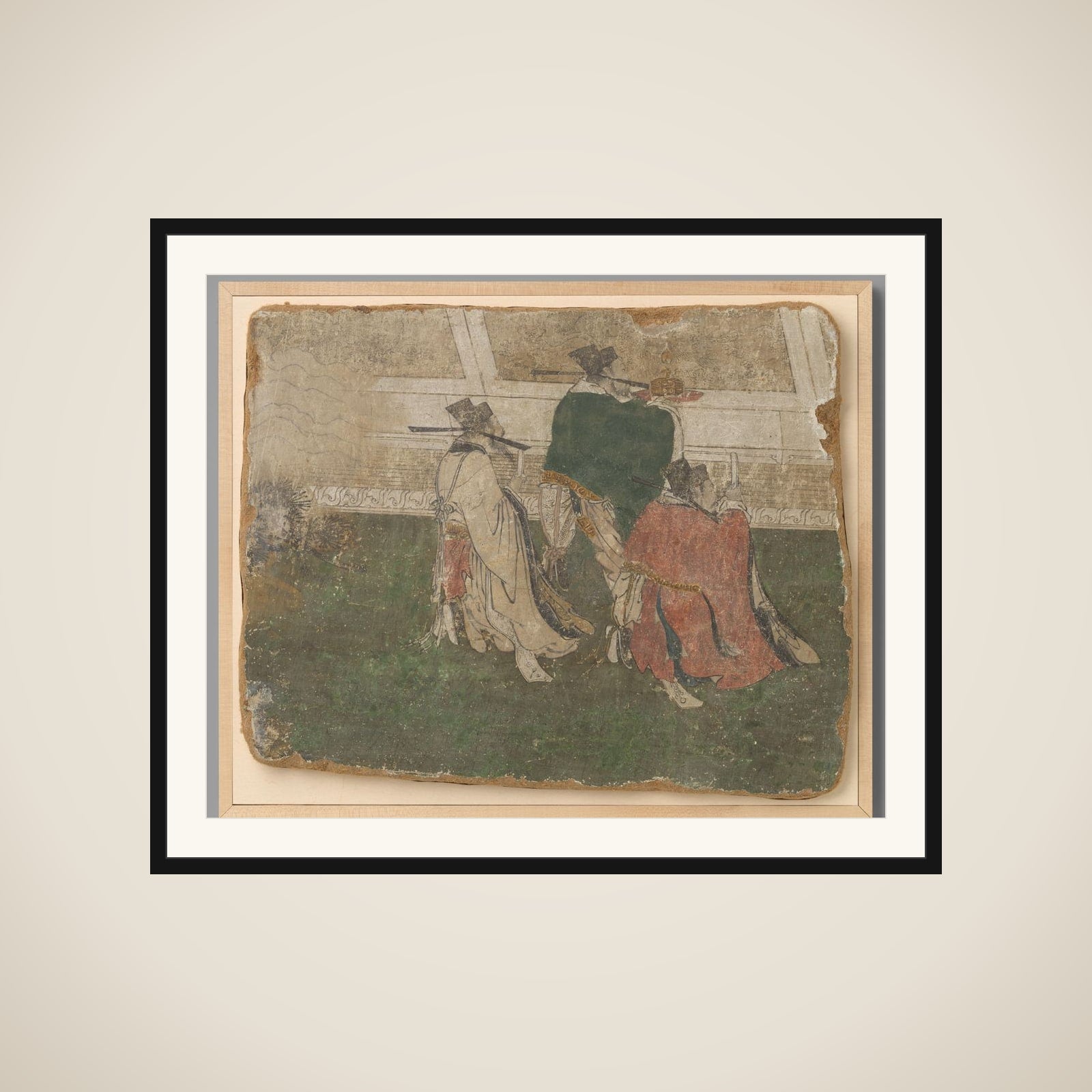 Fragment of a Mural framed