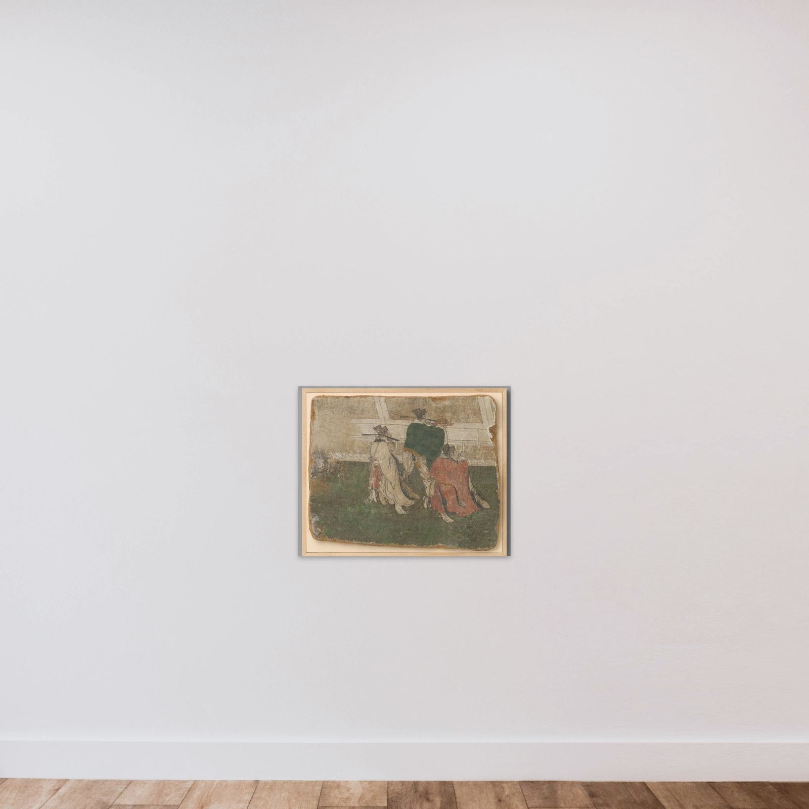 Fragment of a Mural unframed — shown to scale