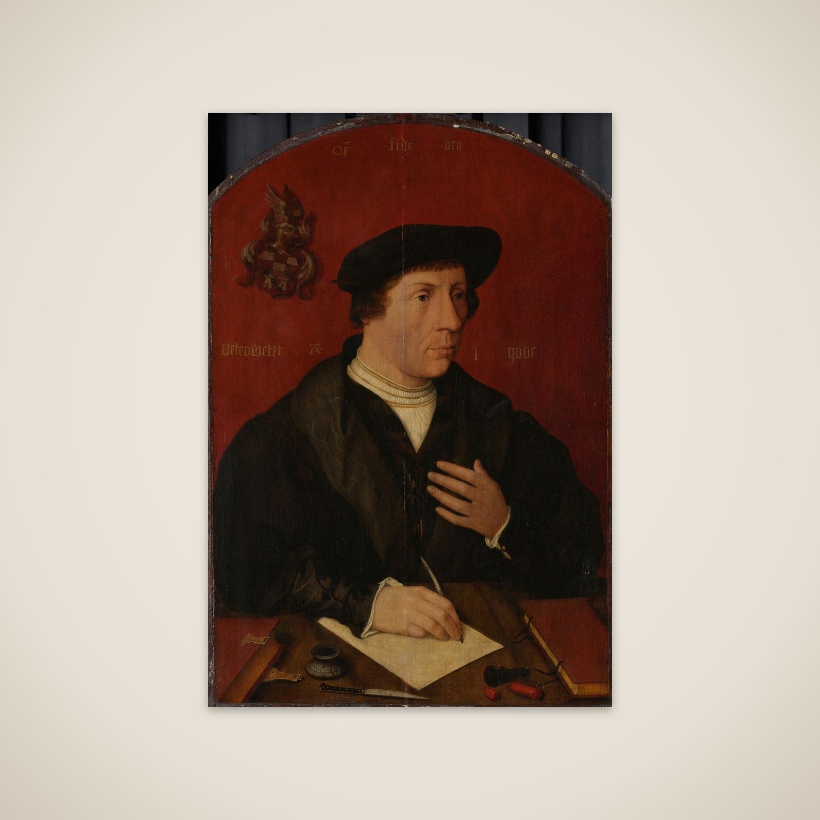 Portrait of a man unframed print