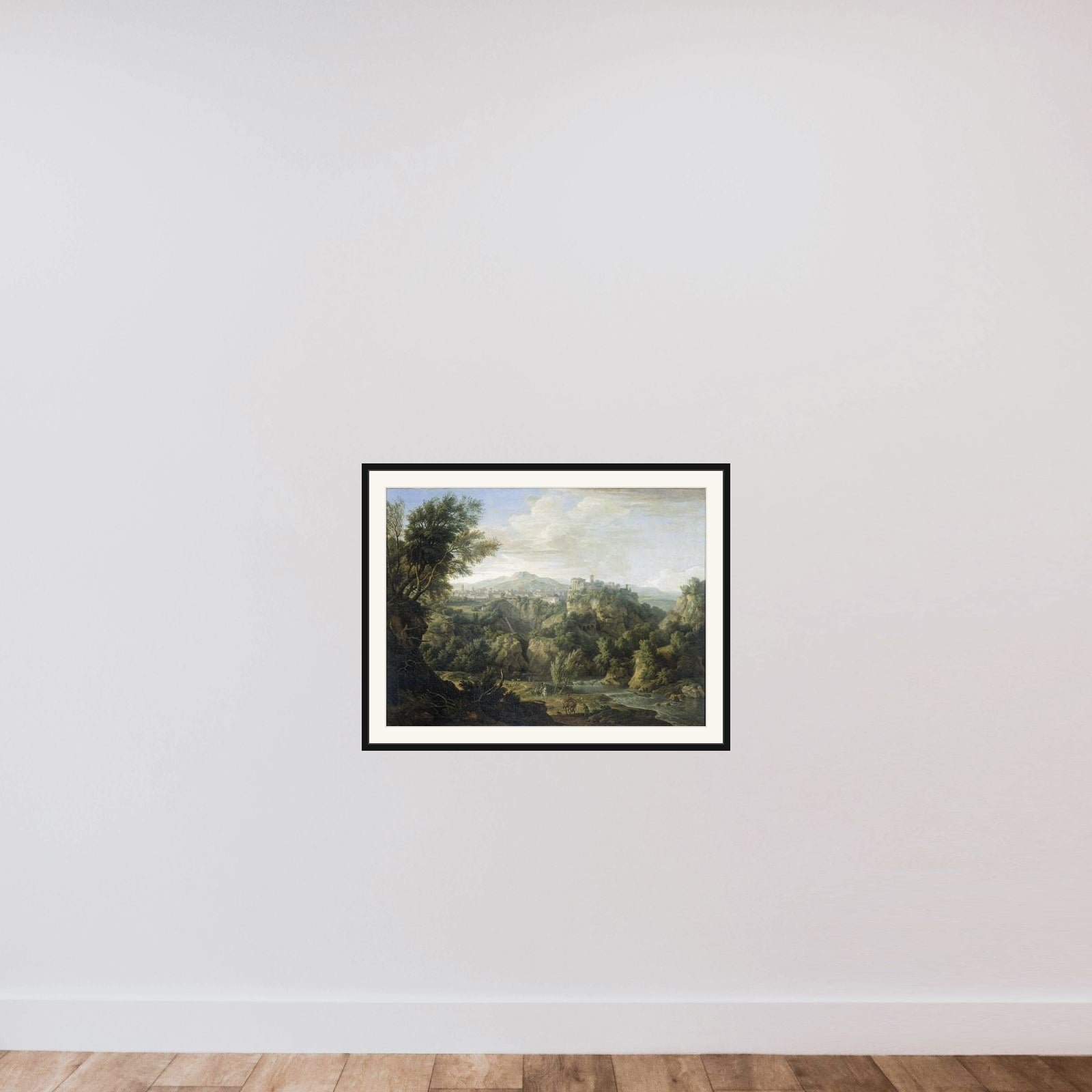 View of Tivoli framed — shown to scale