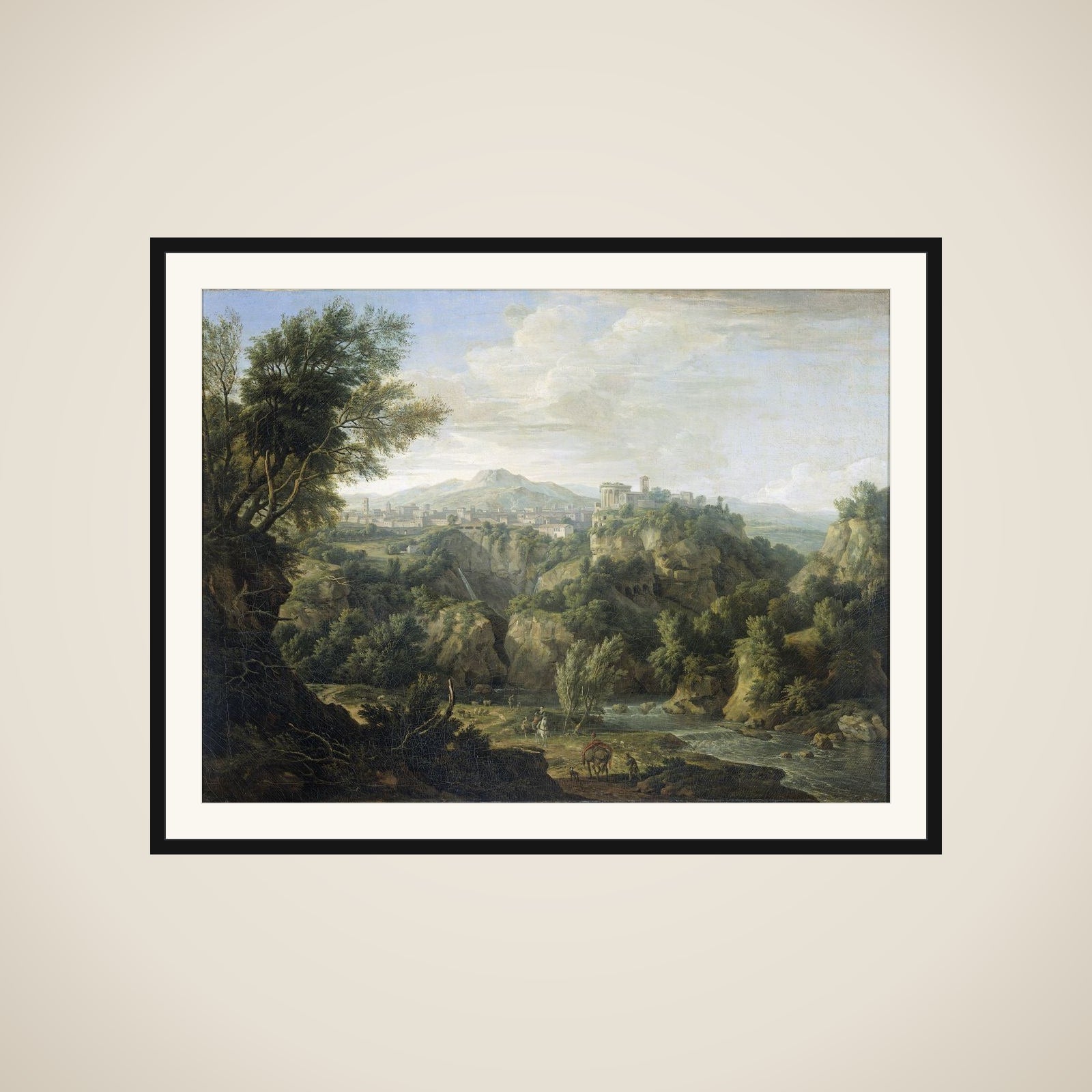 View of Tivoli framed