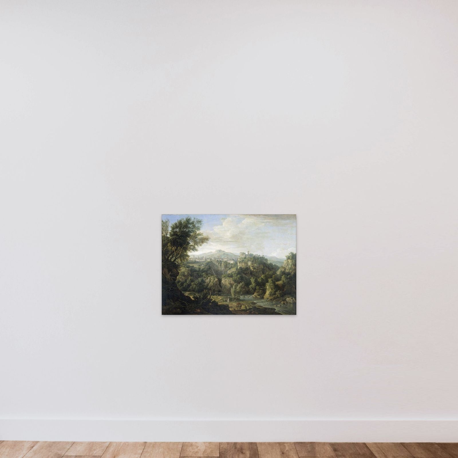 View of Tivoli unframed — shown to scale