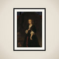 Portrait of Jacoba Bicker (1640-95), wife of Pieter de Graeff framed