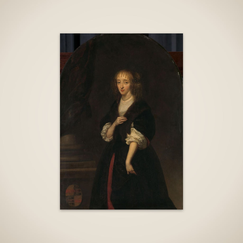 Portrait of Jacoba Bicker (1640-95), wife of Pieter de Graeff unframed print