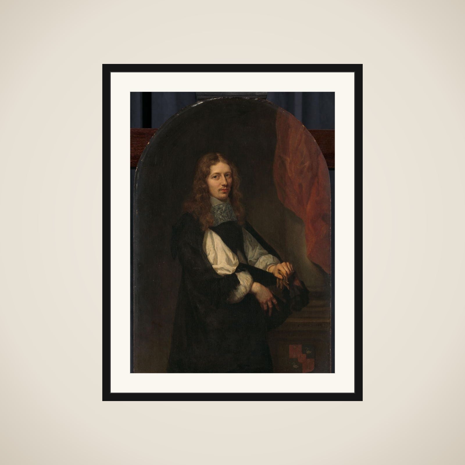 Portrait of Pieter de Graeff (1638-1707), lord of Zuid-Polsbroek, Purmerland, and Ilpendam. Alderman of Amsterdam framed