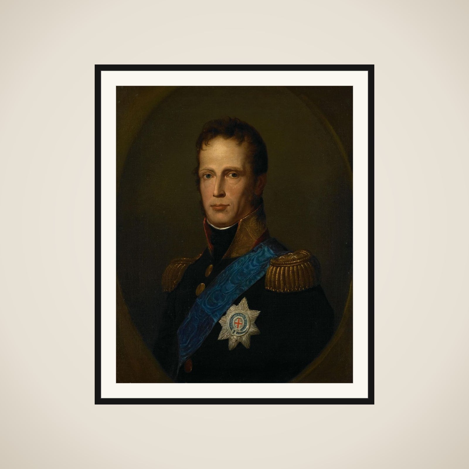 William I, Sovereign Prince of the United Netherlands, later King of the Netherlands framed