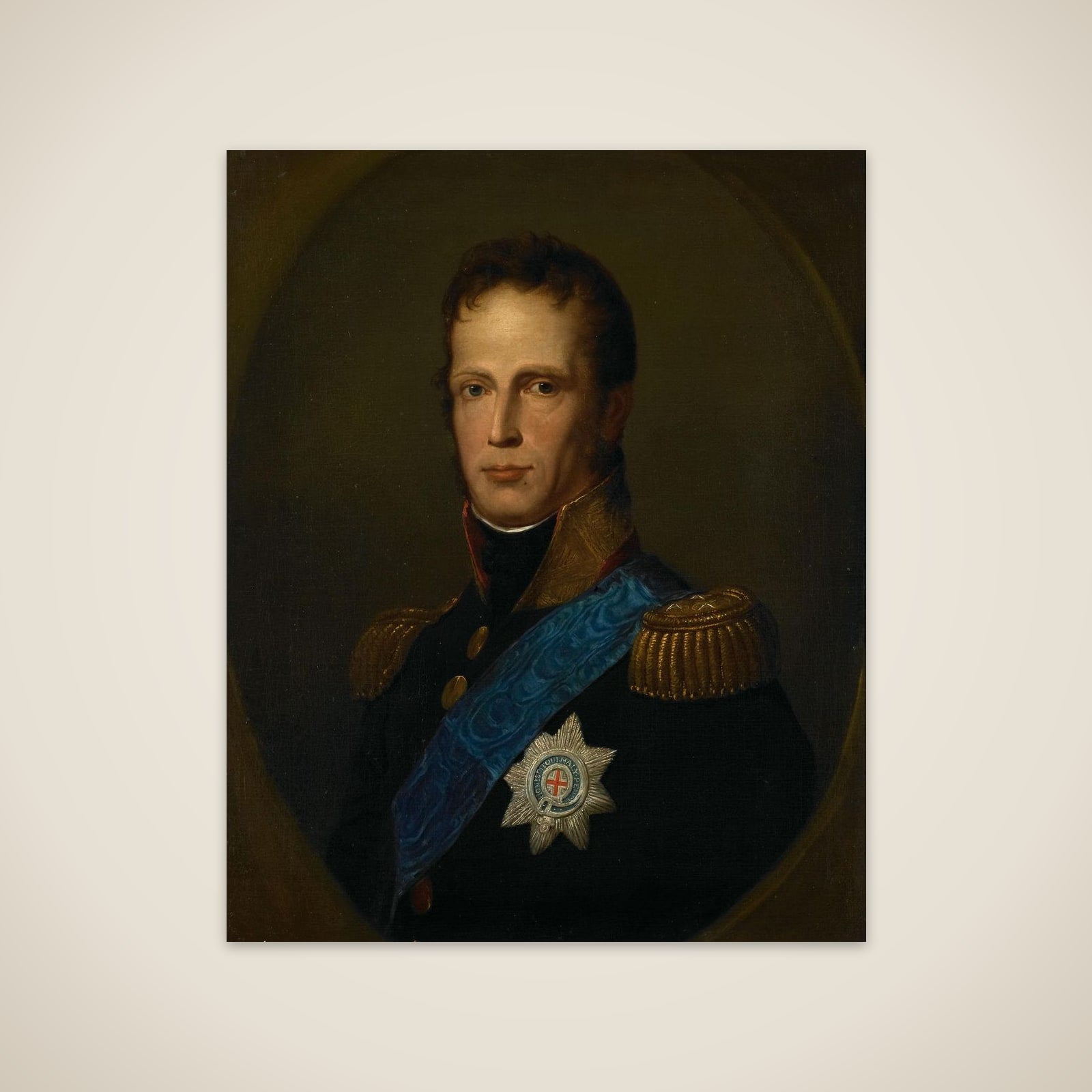 William I, Sovereign Prince of the United Netherlands, later King of the Netherlands unframed print