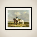 Two Riders in a Landscape framed