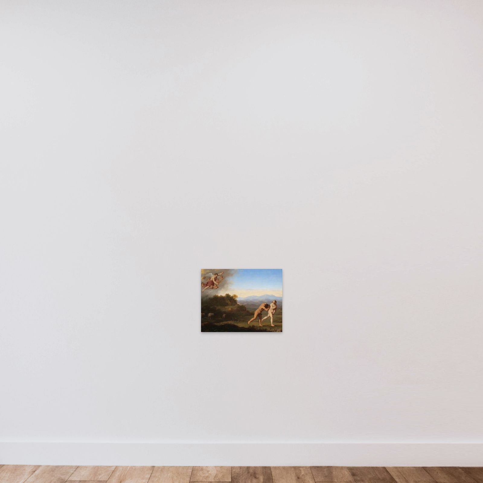 The Expulsion from Paradise unframed — shown to scale