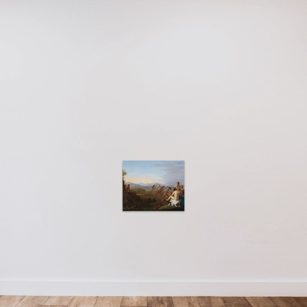 Satyrs Peeping at Nymphs unframed — shown to scale