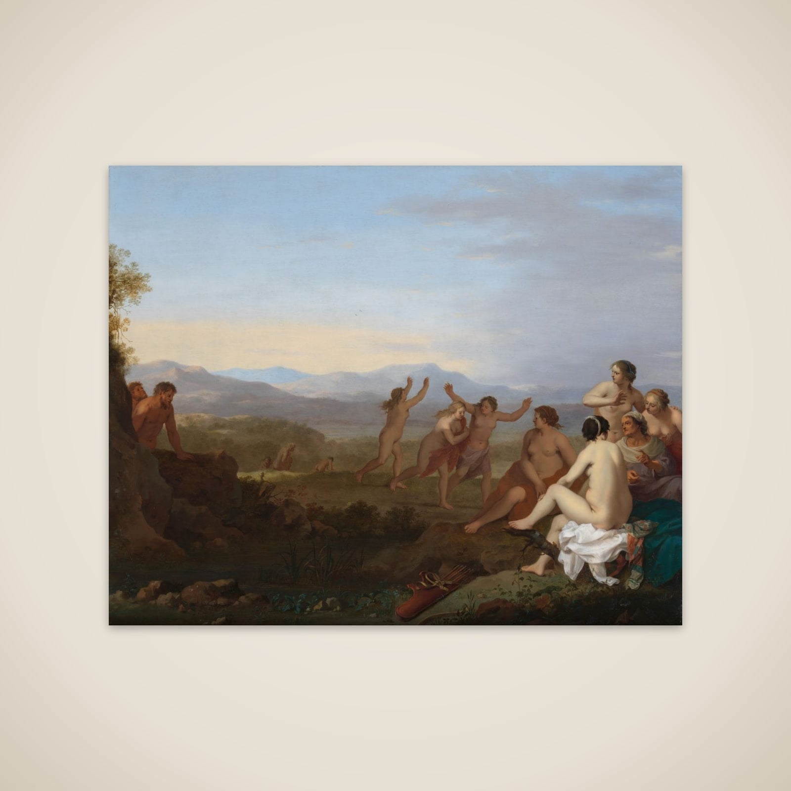 Satyrs Peeping at Nymphs unframed print