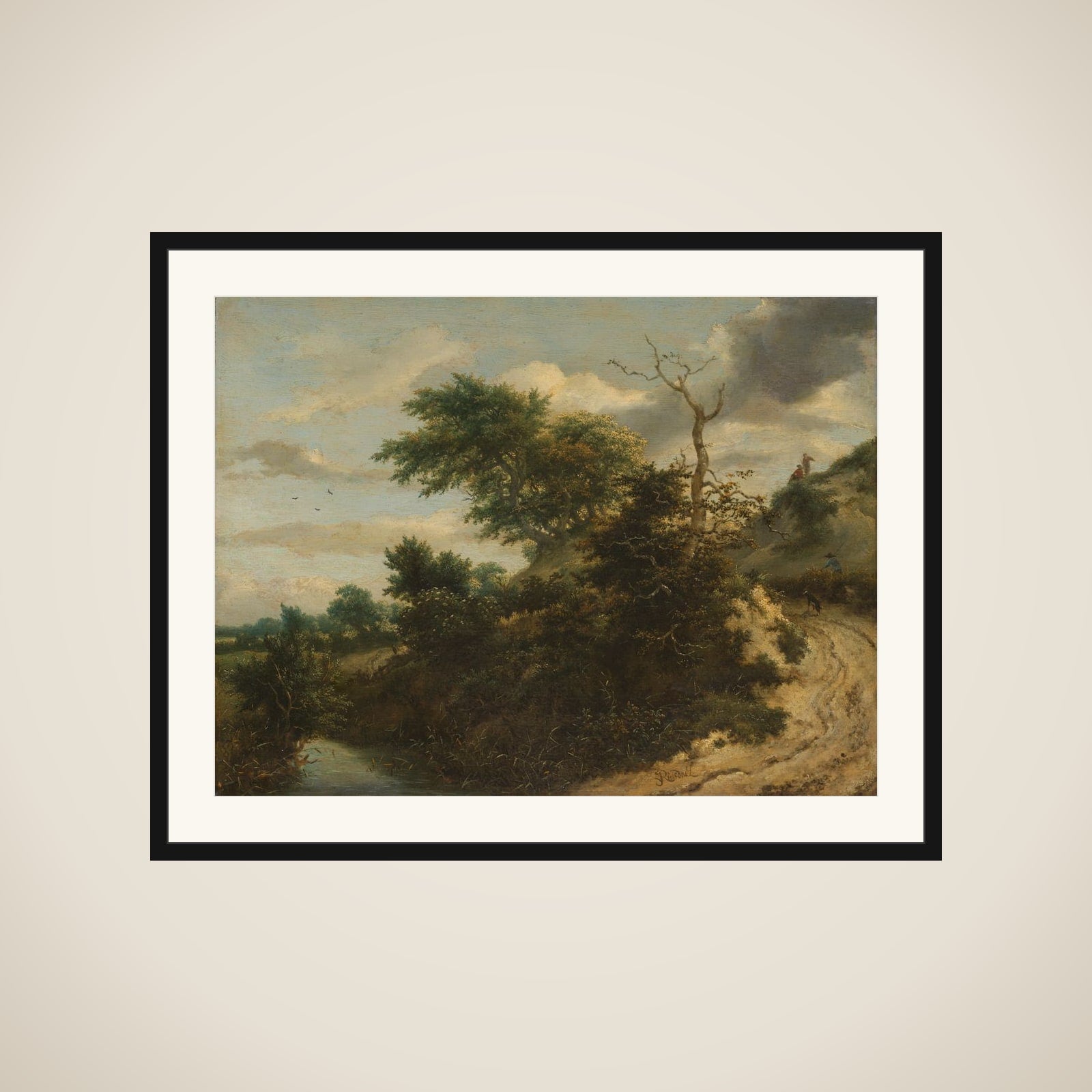 Sandy Track in the Dunes framed