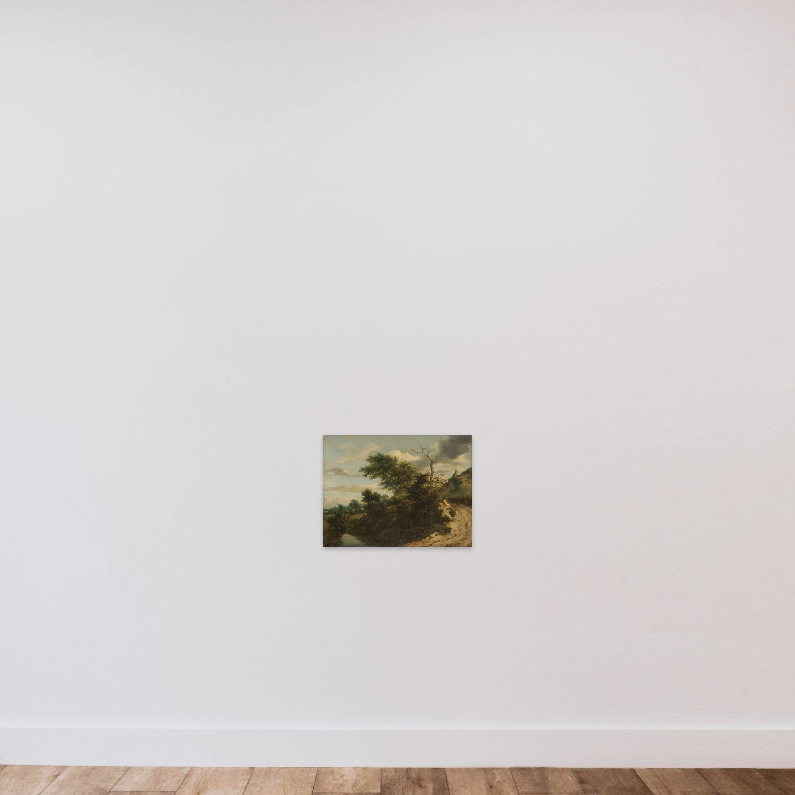 Sandy Track in the Dunes unframed — shown to scale