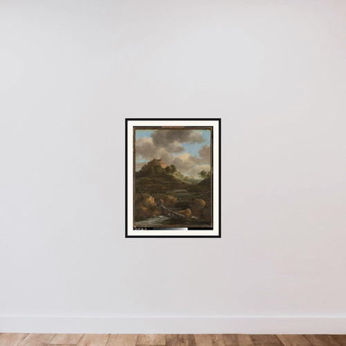 Bentheim Castle framed — shown to scale