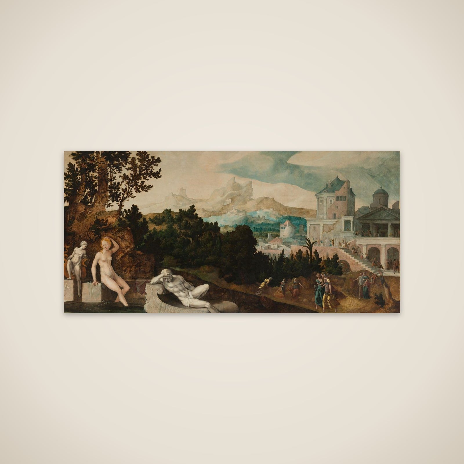 Landscape with Bathsheba unframed print