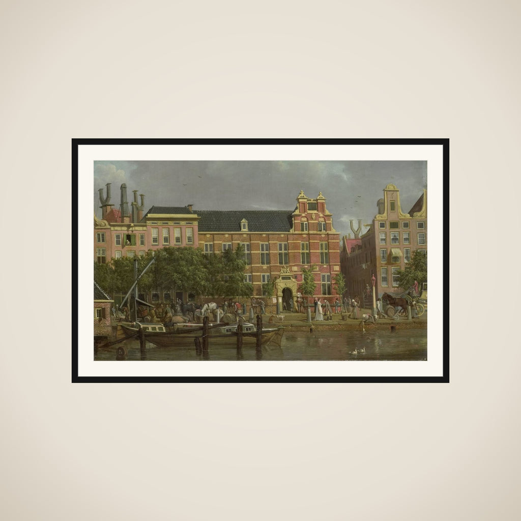 The Latin school on the Singel, Amsterdam framed