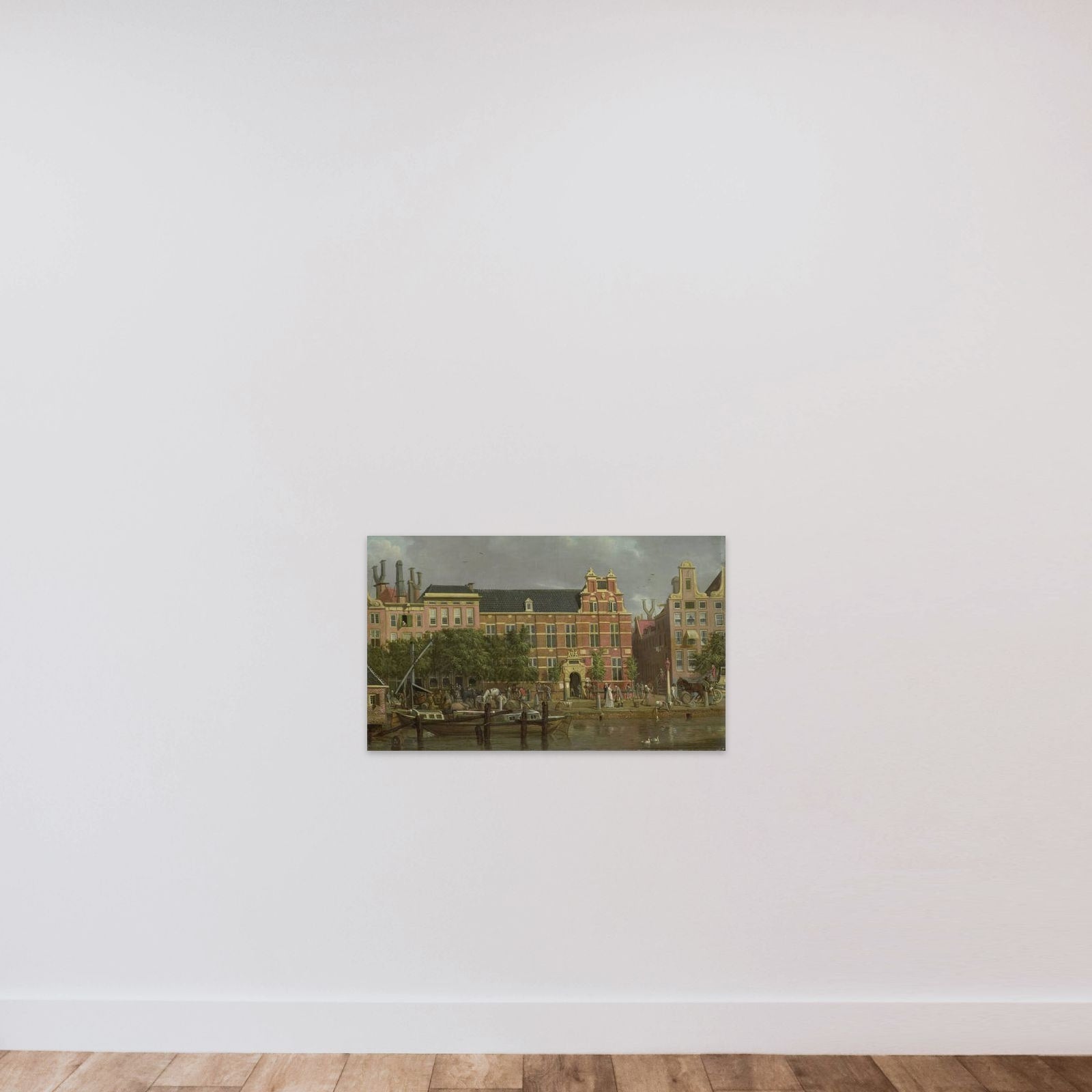 The Latin school on the Singel, Amsterdam unframed — shown to scale