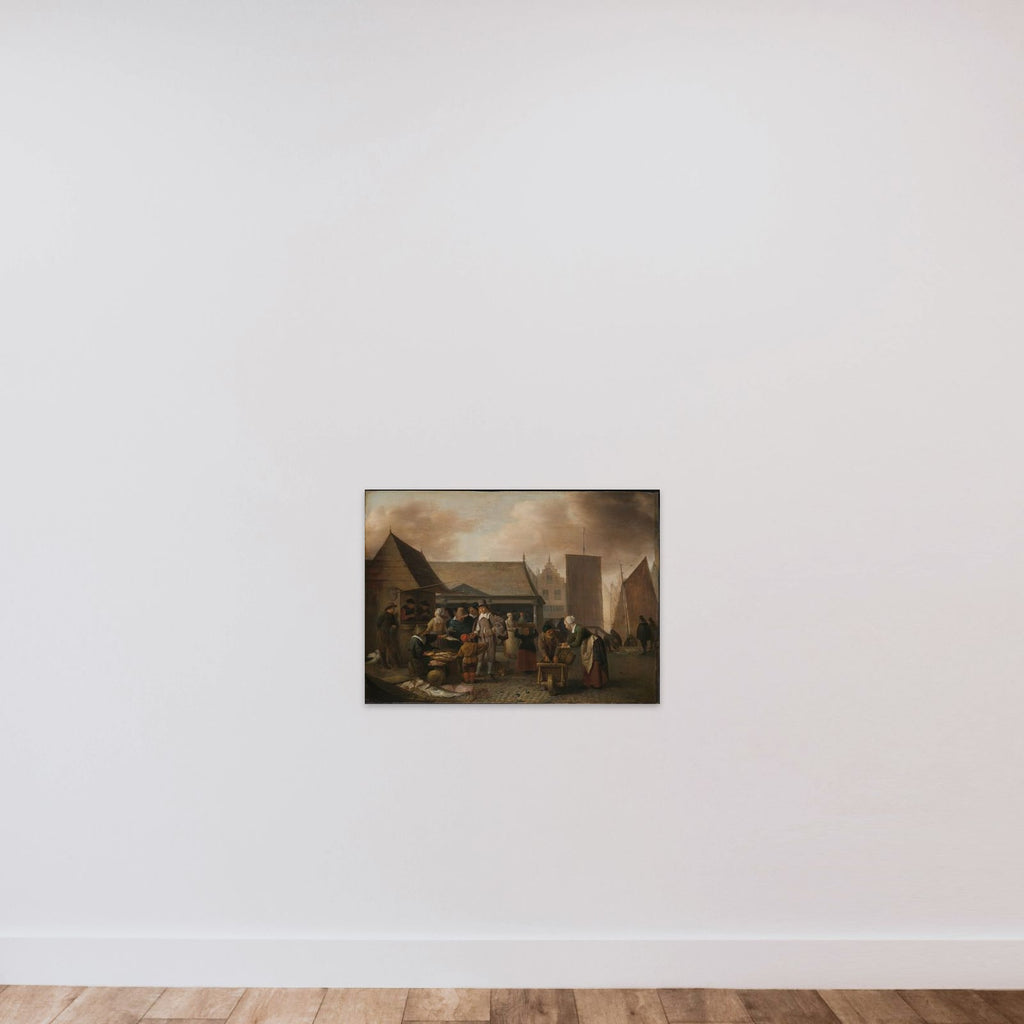 Fish Market unframed — shown to scale